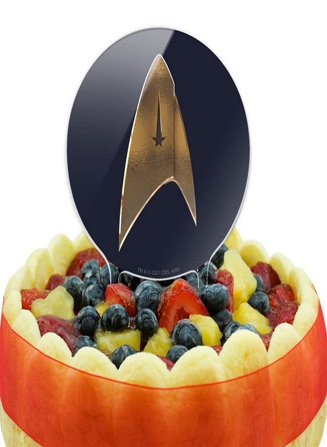 GRAPHICS & MORE Acrylic Star Trek Discovery Delta Shield Cake Topper Party Decoration for Wedding Anniversary Birthday Graduation - Image 5