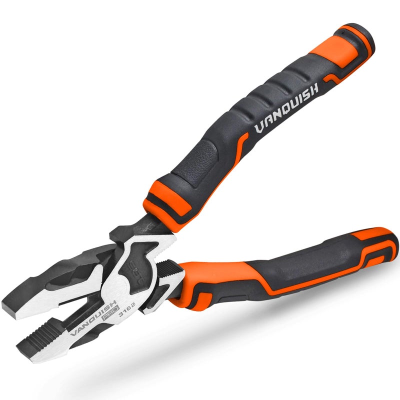 VANQUISH 7 Inch Linemans Pliers HighLeverage Linesman Pliers with Side Cutting Design 3162 - Image 2