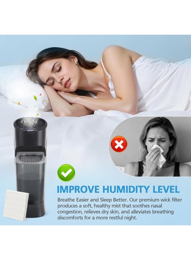 isingo Humidifier Wicking HFT600 Filter T for Honeywell Hev615 Hev620 Humidifier, Compatible with Honeywell HFT600 Humidifier Filter T Compare to Part HFT600T HFT600PDQ, (4 Pack) - Image 5