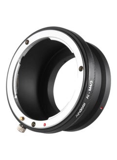 NIBEMINENT Adapter Ring For Nikon D Series AI-Mount Lens/Panasonic Olympus M4/3 Black/Silver  - Image 1