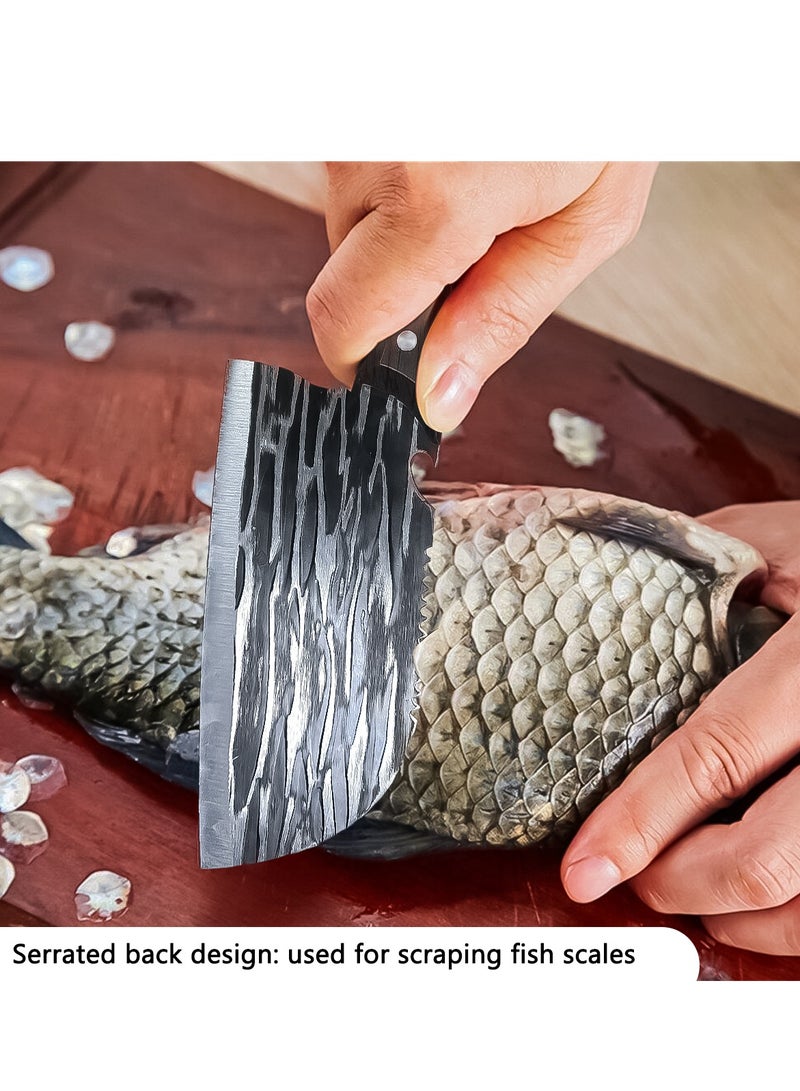 سكين تقطيع متعددة الوظائف عملية، سكين مطبخ، سكين لحم، يمكنها قطع السمك، فتح أغطية الزجاجات وقطع العظام مع ثقب للتعليق، مناسبة للطهي اليومي في المنزل - Image 5