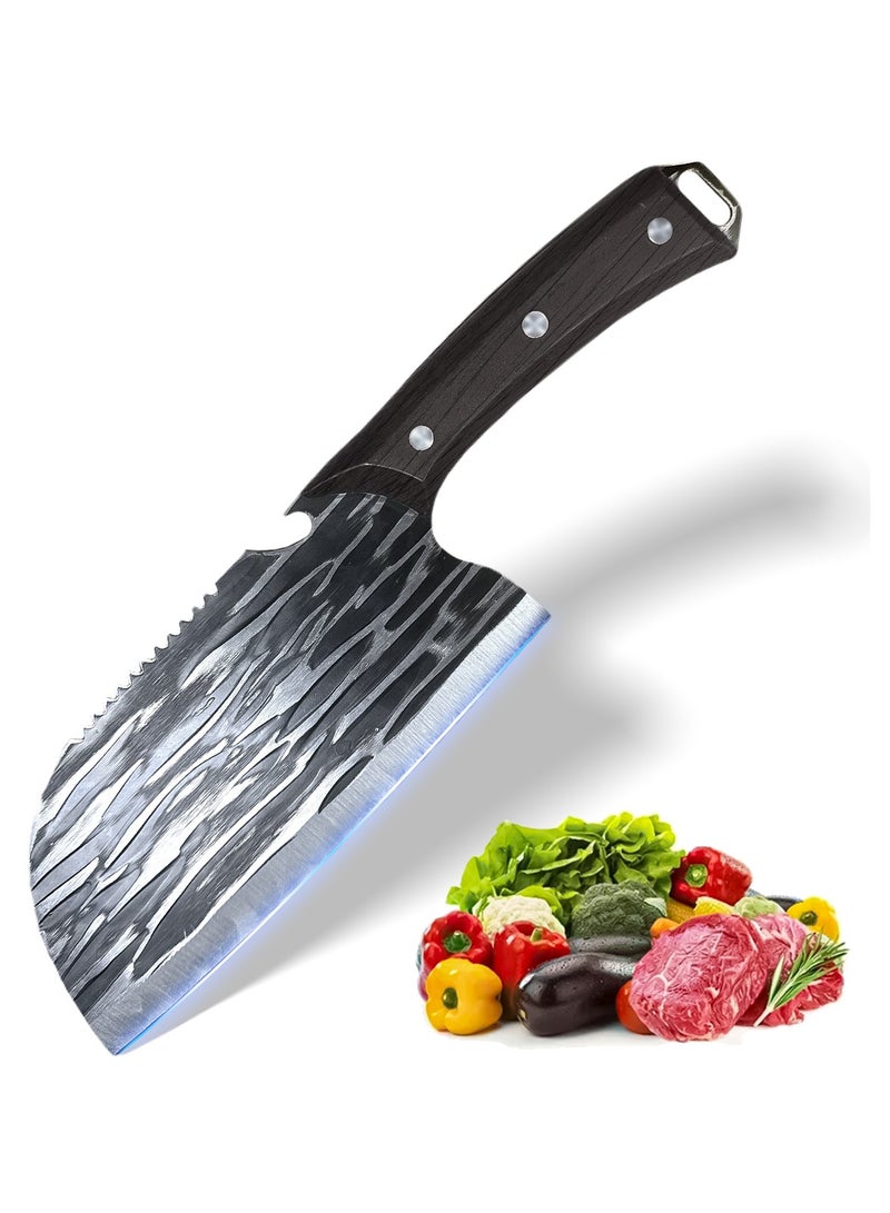 سكين تقطيع متعددة الوظائف عملية، سكين مطبخ، سكين لحم، يمكنها قطع السمك، فتح أغطية الزجاجات وقطع العظام مع ثقب للتعليق، مناسبة للطهي اليومي في المنزل - Image 1
