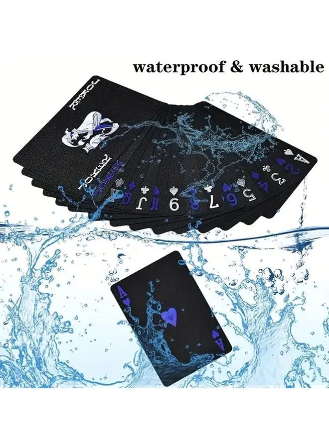 Blue Matte Finish PVC Plastic Magic Poker Cards Set For Parties - Image 4