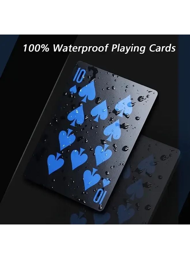 Blue Matte Finish PVC Plastic Magic Poker Cards Set For Parties - Image 5