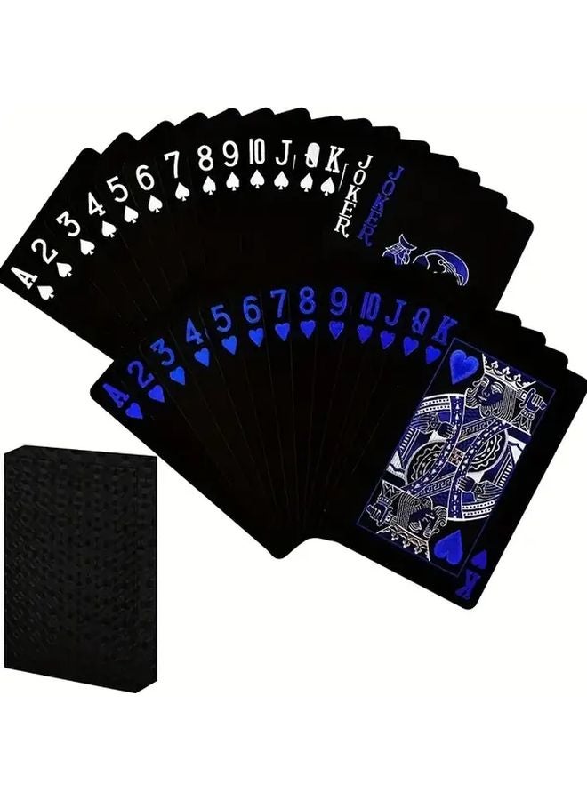 Blue Matte Finish PVC Plastic Magic Poker Cards Set For Parties - Image 2
