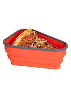BESANTEK Pizza Container with 5 Serving Trays- Expandable Pizza Storage Container That Save Plenty Of Space And Organize - Microwaveable, BPA Free, & Dishwasher Safe (Red)  - Image 5