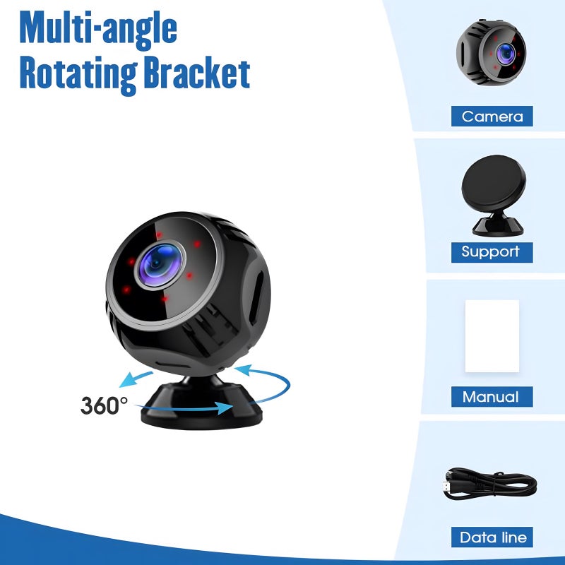 1080P Mini Camera Wifi Babyfoon Draadloze Surveillance Home Security Nanny Camera Real-Time Sturen Mobiele Telefoon Afstandsbediening monitor - Image 5