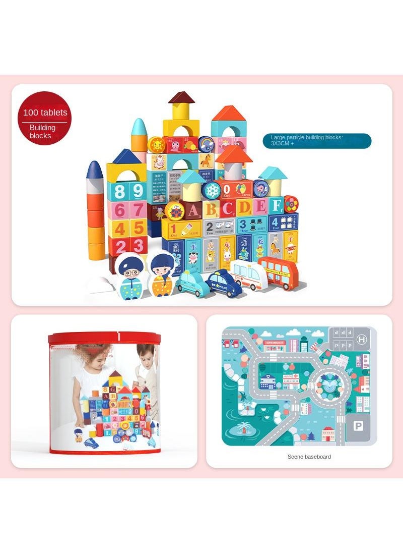 Y&D Children's Creative Assembled Wooden Building Blocks Early Education Educational Toys  - Image 1
