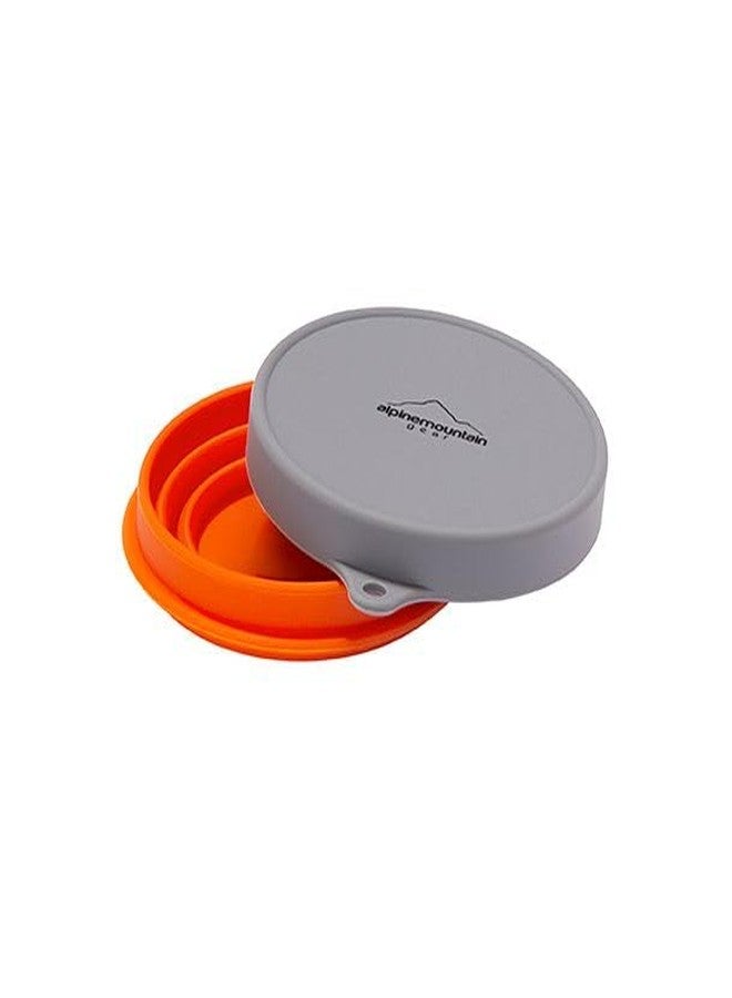 Alpine Mountain Gear Collapsible Silicone Bowl with Lid for Camping and Backpacking - Camping Dishware Gear Essentials in Small/Red (Made by Caddis Sports) - Image 4
