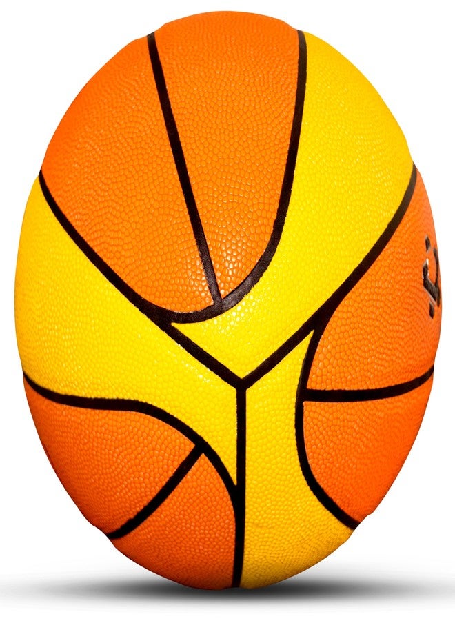فينكس كرة سلة فينكس ستريدر مقاس 7 - مصنوعة من مادة البولي يوريثين الماصة للرطوبة، مقاومة للماء، قبضة فائقة، مثانة من البوتيل، مغلفة، ملفوفة بالنايلون - للعب في الأماكن المغلقة والمفتوحة - Image 5