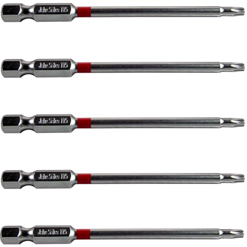 Jake Sales T15 T15 Star Driver Bit T15 x 312 Quick Change Shank Bit for Screws and Fasteners 5 PACK - Image 1