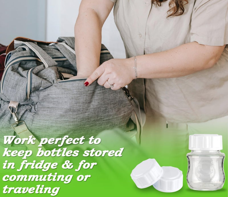 EESC2Y (6-PCs) Travel Bottle Caps Compatible with Avent Bottles, Bottle Lids Replacement - Image 5