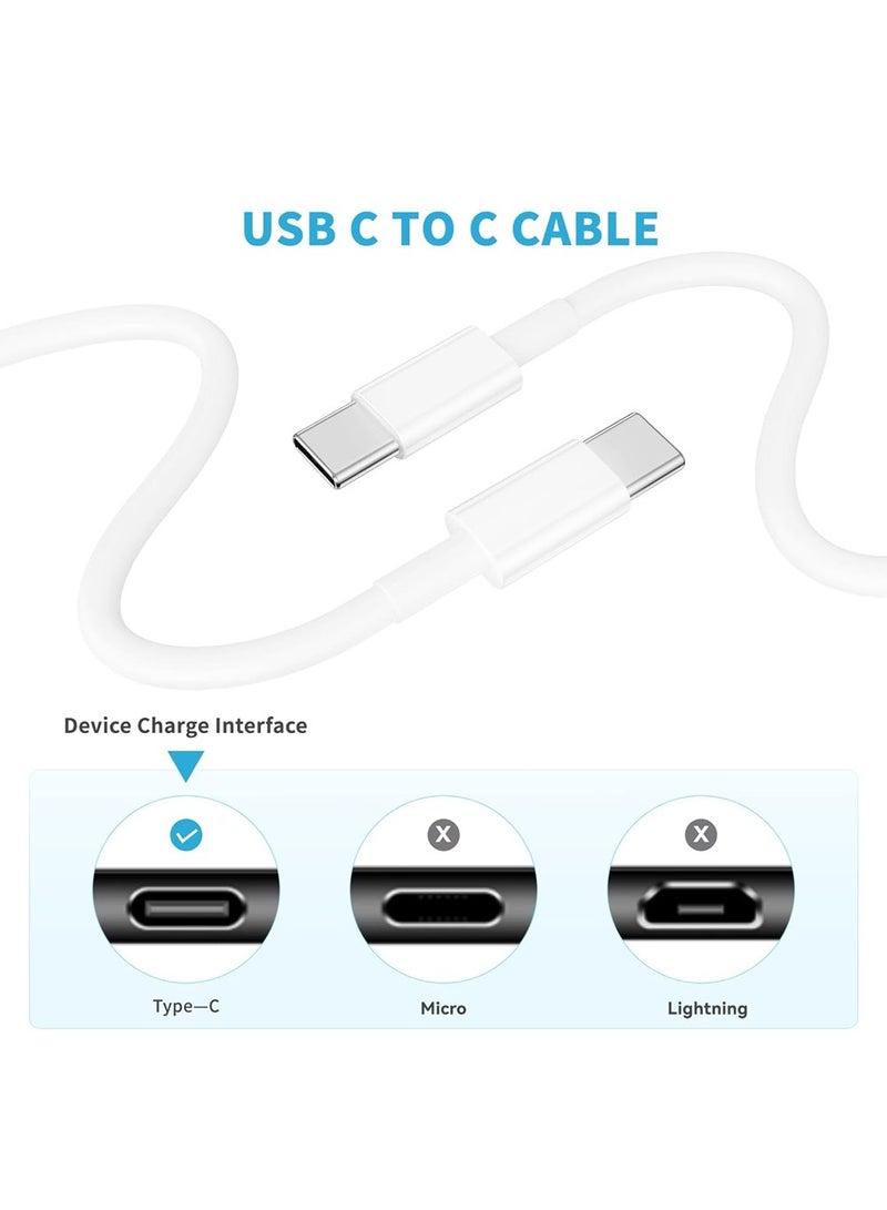 USB C to USB C Cable for Apple iPhone 16 Charger Cable 2pack 6FT 60W,Type C Fast Charge Cord,iPhone 15 Charger Fast Charging Wire with iPhone 16/15Pro/Plus/Pro Max, iPad Pro 12.9 Air Mini MacBook Air