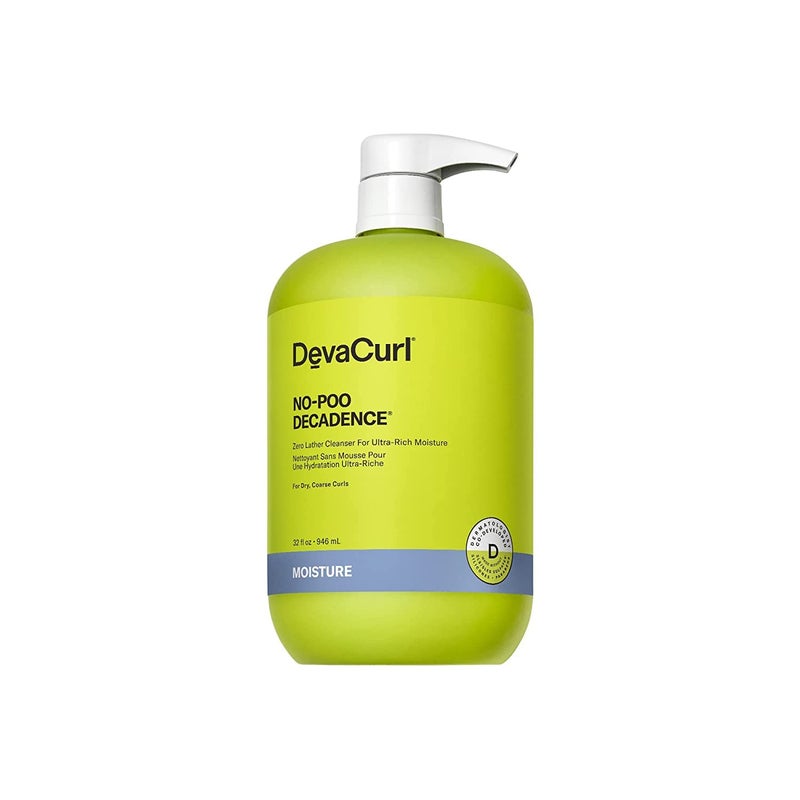 DevaCurl No-Poo Decadence Non-Lathering Cleanser for Ultra-Rich Moisture, Green Oasis, 32 fl. oz - Image 1