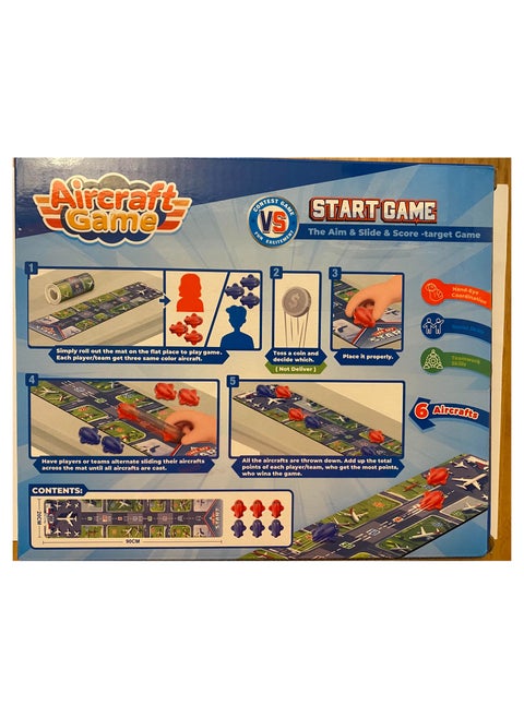 Airport Game with mat aim and slide score target game for kids
