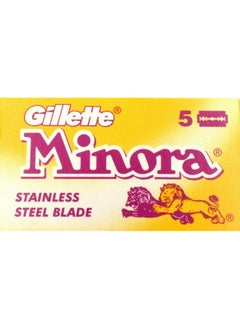 Blade Sampler Minora Yellow Double Edge Safety Razor Blades 100 Blades  - Image 3