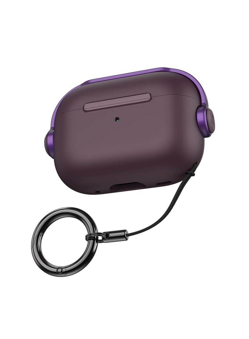 NEW Case for Airpod Pro 2 Case Cover with Lock, for Airpods Pro 2nd Generation Case, Shockproof Cover for AirPods Pro 2 Case Music Kid (Purple) - Image 1