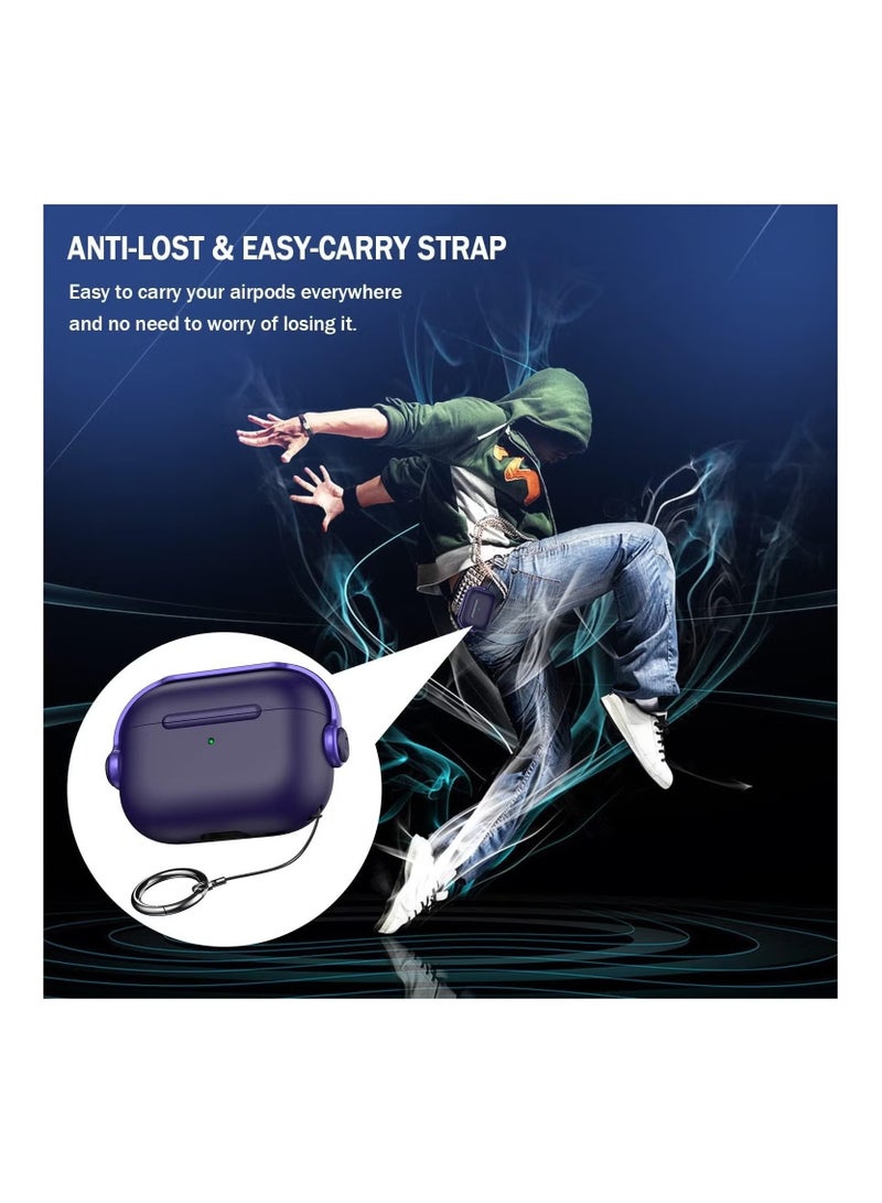 NEW Case for Airpod Pro 2 Case Cover with Lock, for Airpods Pro 2nd Generation Case, Shockproof Cover for AirPods Pro 2 Case Music Kid (Purple) - Image 5