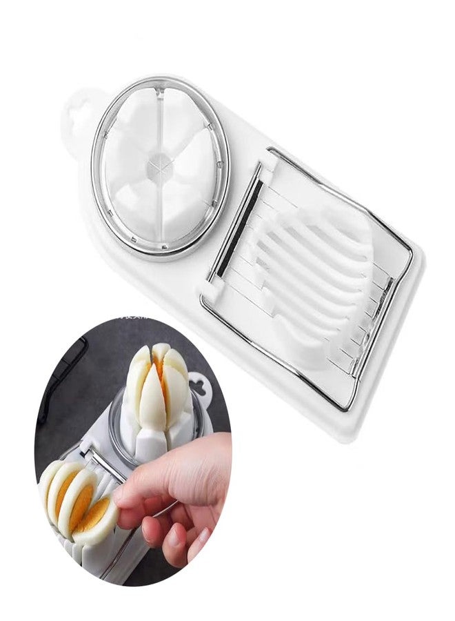 Yindeful Egg Slicer for Hard Boiled Eggs Egg Cutter Strawberry Slicer Heavy Duty Tomato Slicer Stainless Steel Wire Multipurpose Egg Slicer Dicer for Soft Fruit Mushroom Home Use - Image 1