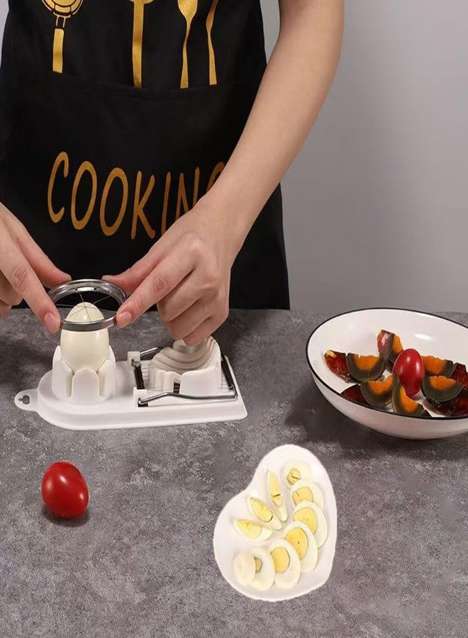 Yindeful Egg Slicer for Hard Boiled Eggs Egg Cutter Strawberry Slicer Heavy Duty Tomato Slicer Stainless Steel Wire Multipurpose Egg Slicer Dicer for Soft Fruit Mushroom Home Use - Image 5