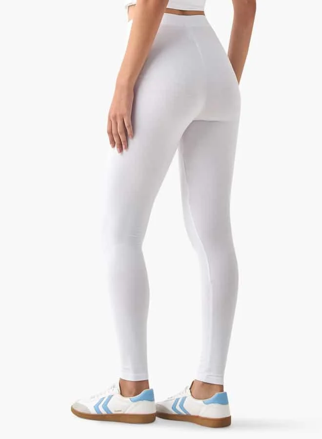 Splash FAV Set of 2 - Regular Fit Leggings with Elasticated Waistband