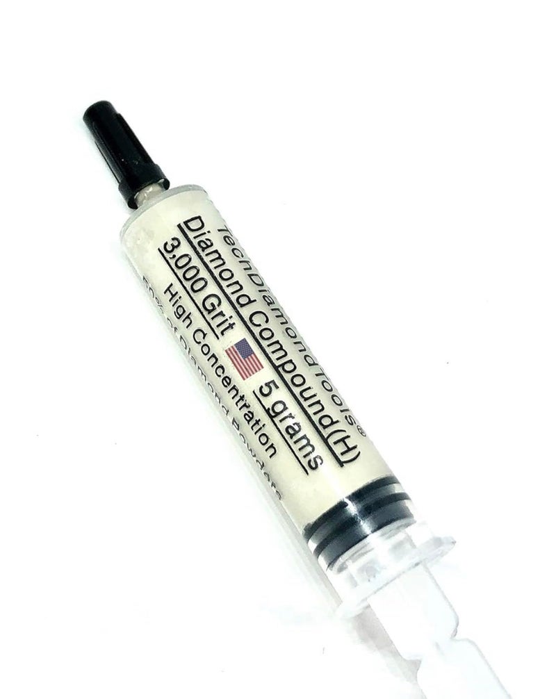 TechDiamondTools Diamond Polishing Compound Polishing Paste USA Made 3,000 Grit 3-6 Microns for Marble Glass Metal Rock Jewelry Resin Silver Chrome Gemstone with High Concentration of Diamond Powder - Image 2
