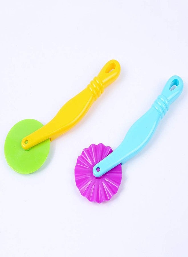 yeahibaby 11pcs clay dough tools kit playdough rollers molds cutters modelling tools random color- Multi color - Image 5