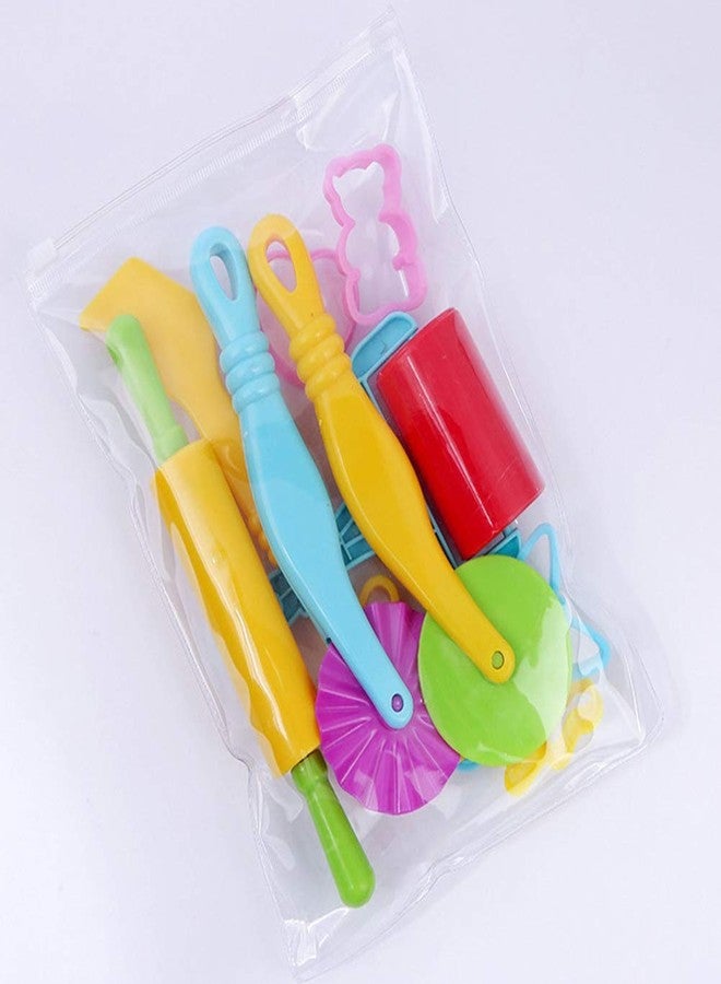 yeahibaby 11pcs clay dough tools kit playdough rollers molds cutters modelling tools random color- Multi color - Image 2