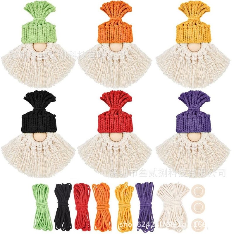 Spot Christmas Tree Diy Kit Handmade Cotton Rope Christmas Tree Material Bag Tutorial - Image 1