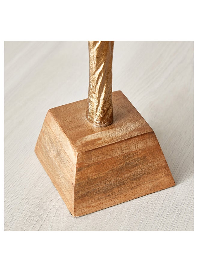 Home Box - Octan Aluminium Two-Tone Abstract Figurine Decorative Table Accent 10 x 41 x 10 cm - Image 1