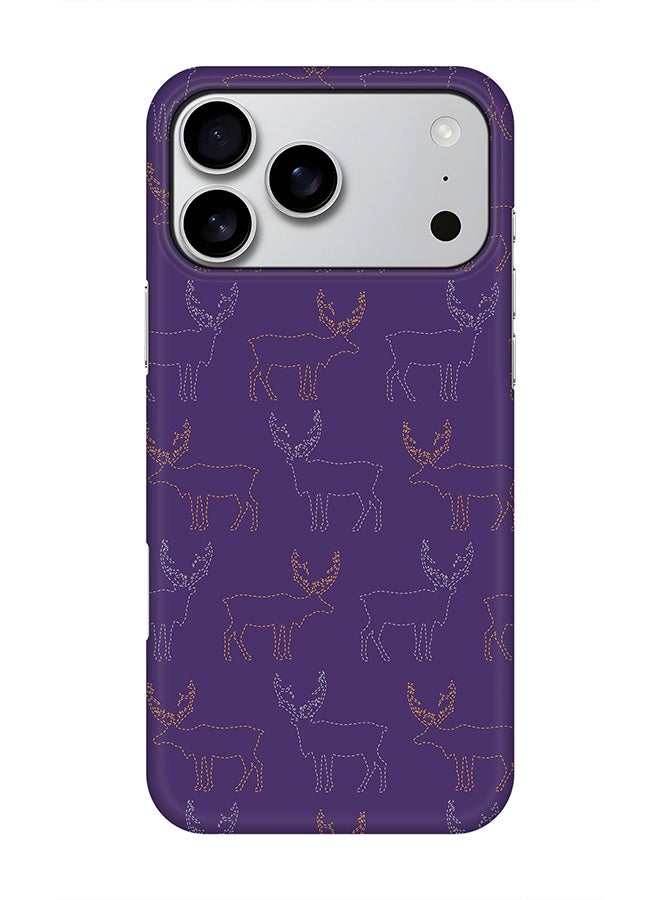 Stylizedd For iPhone 17 Pro Max,Case, [Compatible with MagSafe] Magnetic cover Slim fit Protection Matte, - Purple Moose