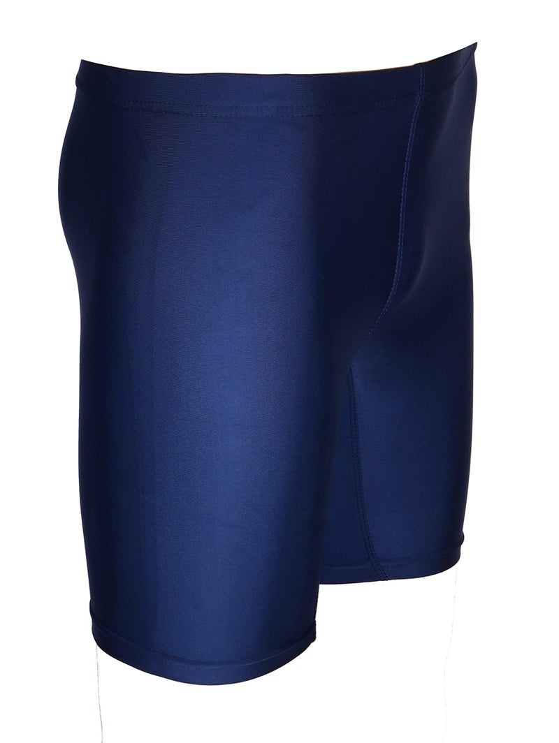 KD Unisex Compression Half Tight Plain Athletic Fit Inner Wear (Navy Blue, Medium) - Image 3