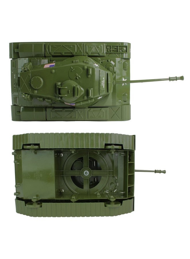 Tim Mee Toy مجموعة ألعاب مشاية تيم مي توي دبابة بولدوغ - أخضر عسكري 13 قطعة - صنع في الولايات المتحدة الأمريكية - Image 5