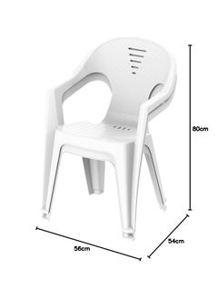 Cosmoplast Set of 2 Regina Chair (White)  - Image 2