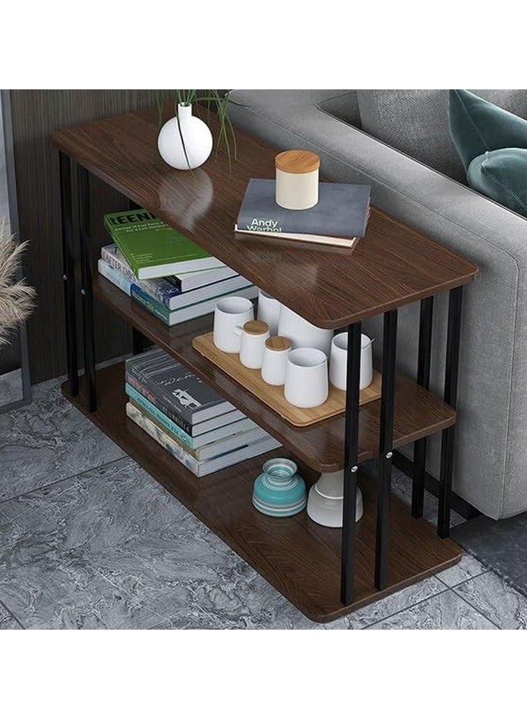 DubaiGallery Three Layer Sofa Side Table,Modern Nordic Style Coffee Table with Marble Table - Image 2