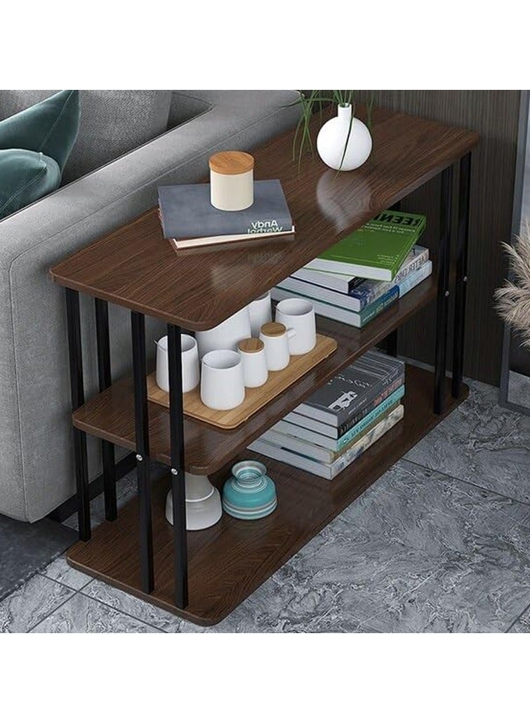 DubaiGallery Three Layer Sofa Side Table,Modern Nordic Style Coffee Table with Marble Table - Image 3