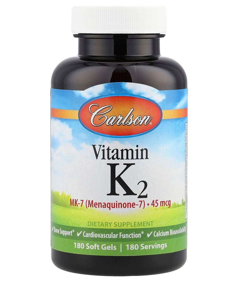 Vitamin K2 45 mcg 180 Soft Gels