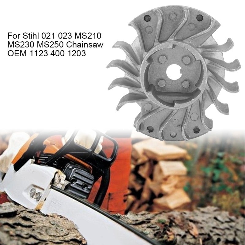 Chainsaw Flywheel Replacement 1123 400 1203: 100% Brand New High Hardness Durable - Easy To Install Fits Stihl 021 023 MS210 MS230 MS250 for Chainsaw Lawn Mower Grass Cutter Repair In Agriculture Fore - Image 2