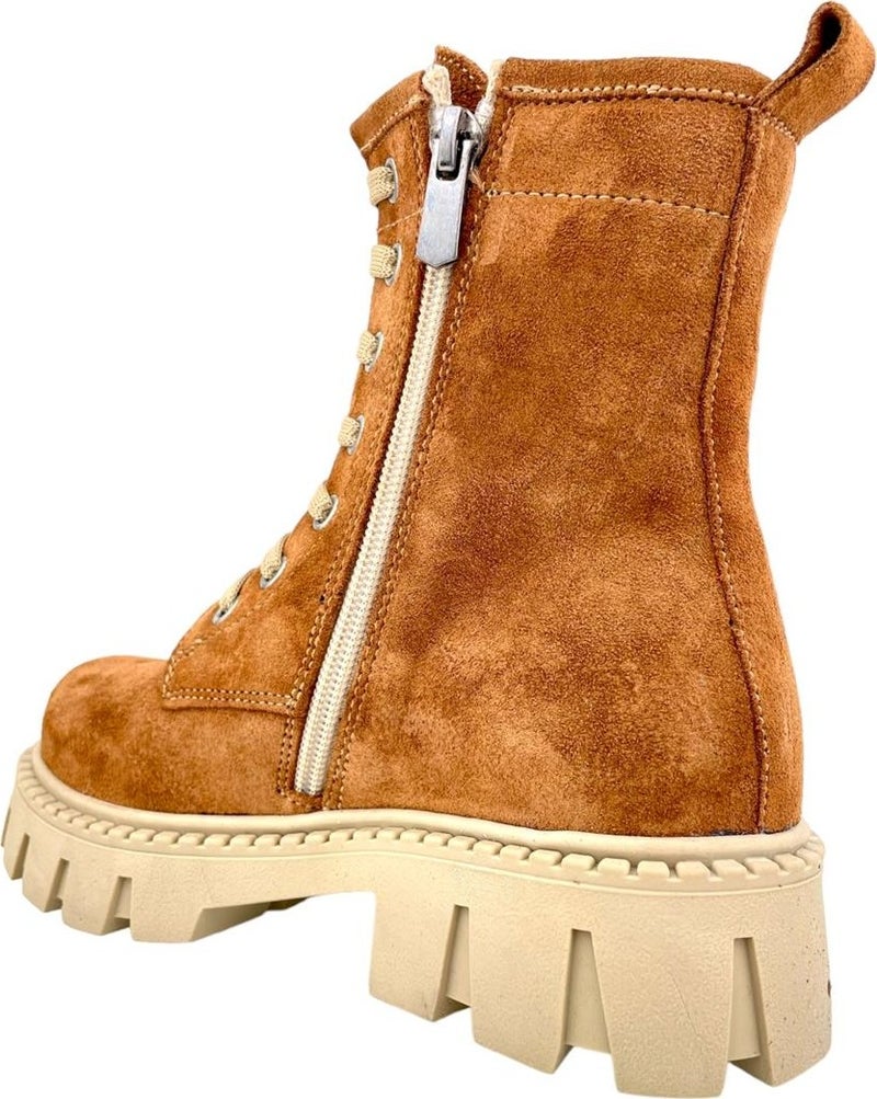 Tirenti Waterproof Suede Leather Young Girl Boots Cinnamon - Image 3