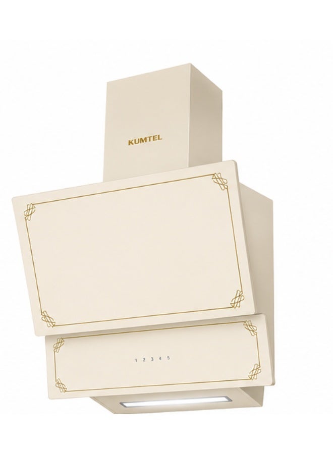 كومتيل شفاط مطبخ كومتال زجاج بيج ريفي 60 سم – DA6-835 – قوة شفط 450 م³/ساعة - Image 3