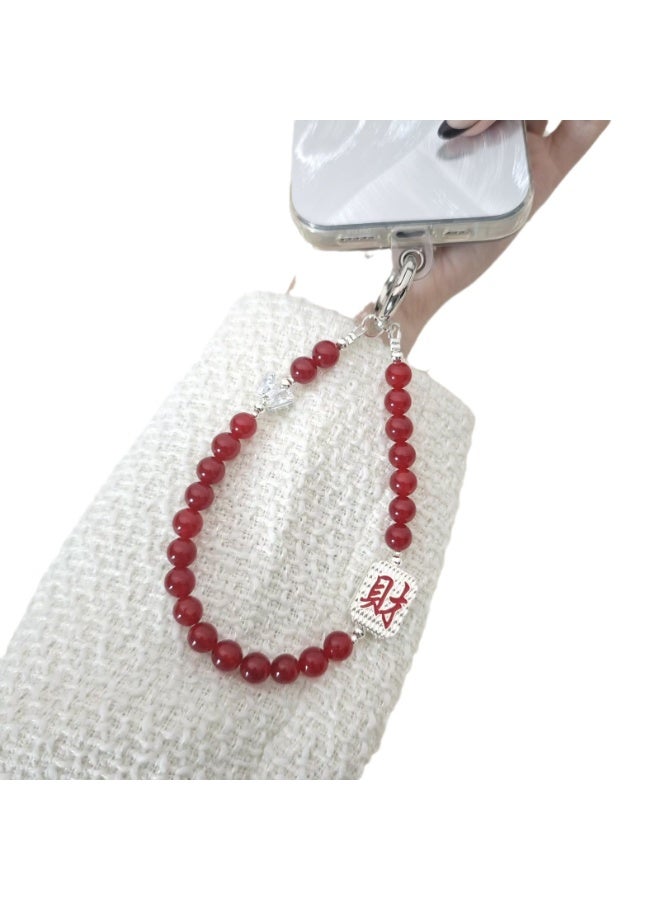 NIBEMINENT Phone Charm/ Chain Strap for Women Girls, Chinese Style Cell Phone Case Lanyard Wrist Strap