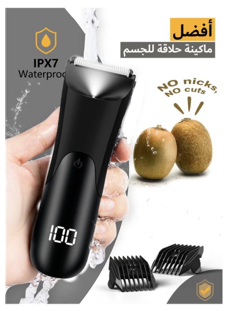 Generic Body Trimmer for Men, Men Grooming for Body,Electric Trimmer,Body Shaver Groomer Safe Shaver Rechargeable Waterproof Wet/Dry - Image 1