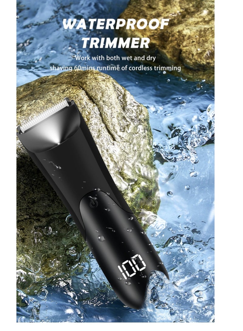 Generic Body Trimmer for Men, Men Grooming for Body,Electric Trimmer,Body Shaver Groomer Safe Shaver Rechargeable Waterproof Wet/Dry - Image 2