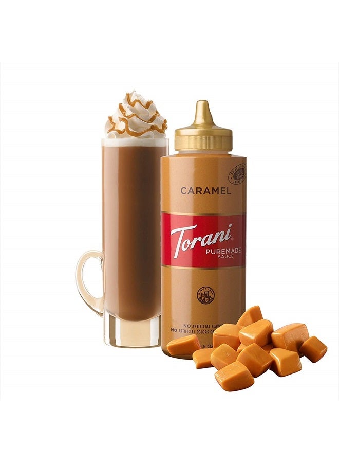 Torani صلصة الكراميل 16.5 أونصة. زجاجة ضغط - Image 2