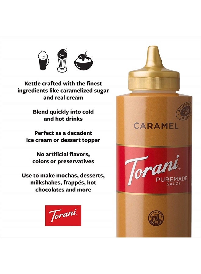 Torani صلصة الكراميل 16.5 أونصة. زجاجة ضغط - Image 3