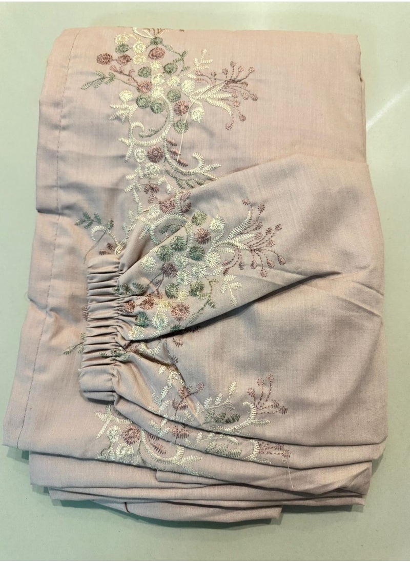 Brides Embroidered prayer shawl, cool cotton, open to wear - set of 3 pieces in different colors  - Image 3