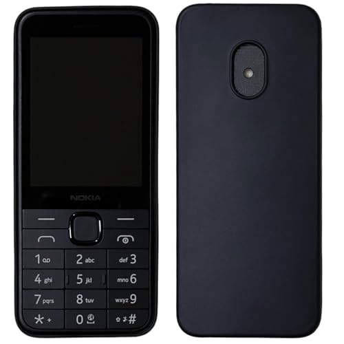 ZAOMA TPU Back Cover Case Compatible For Nokia 220 4G 2024 DS - Model No. : TA-1617 - (Pack of 2) (NK2204G_PREMBLK), Black - Image 1