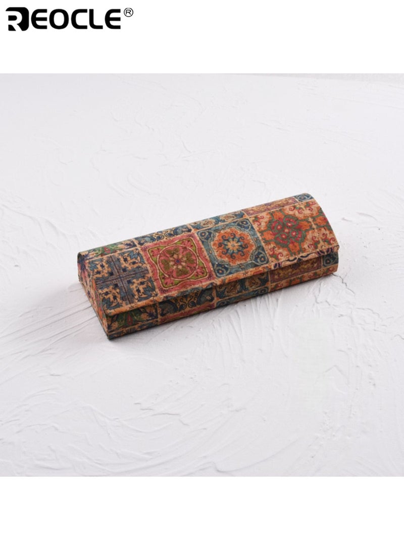 ريوكل حافظة نظارات مغناطيسية بوهيمية عتيقة، حامل نظارات محمول من الجلد الصناعي، إكسسوار واقي، تصميم بوهو شيك. الرجال النساء - Image 4