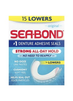 Sea-Bond SeaBond, Denture Adhesive Seals, Original, 15 Lowers  - Image 1