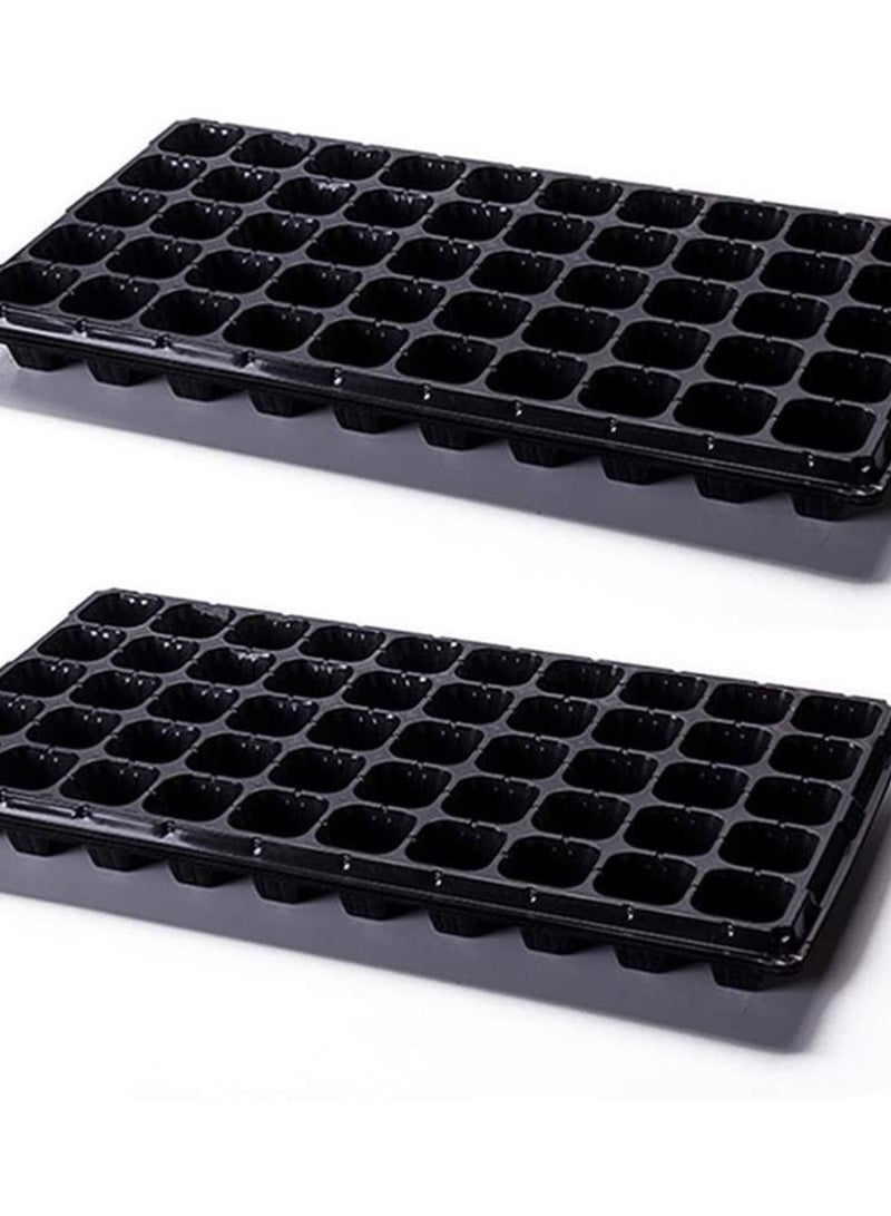 Generic Plastic Seedling Trays 50 Cells Transplant Trays Set Of 10 Trays Per Pack 